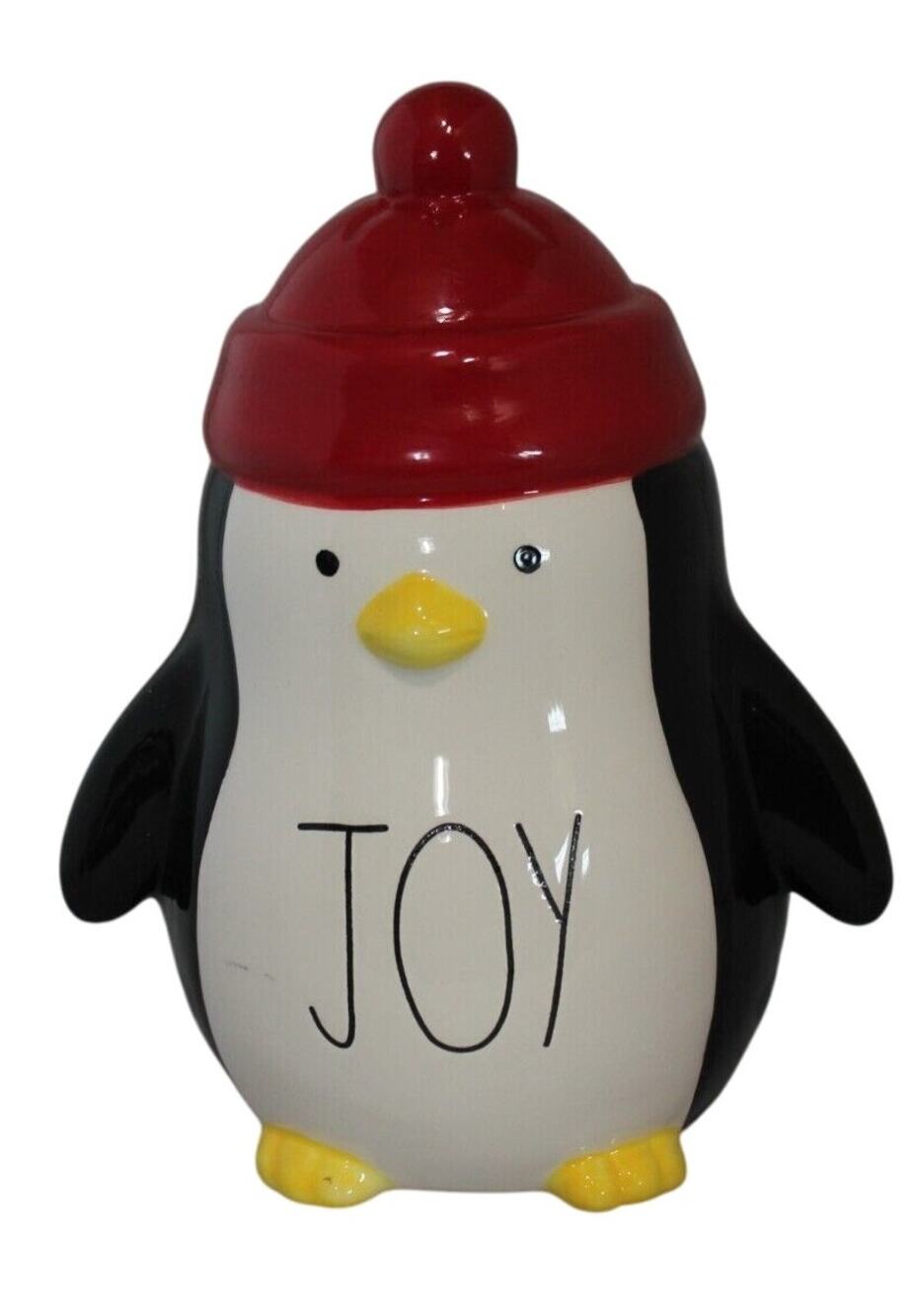 Rae Dunn Holiday "JOY" Penguin Figurine Christmas